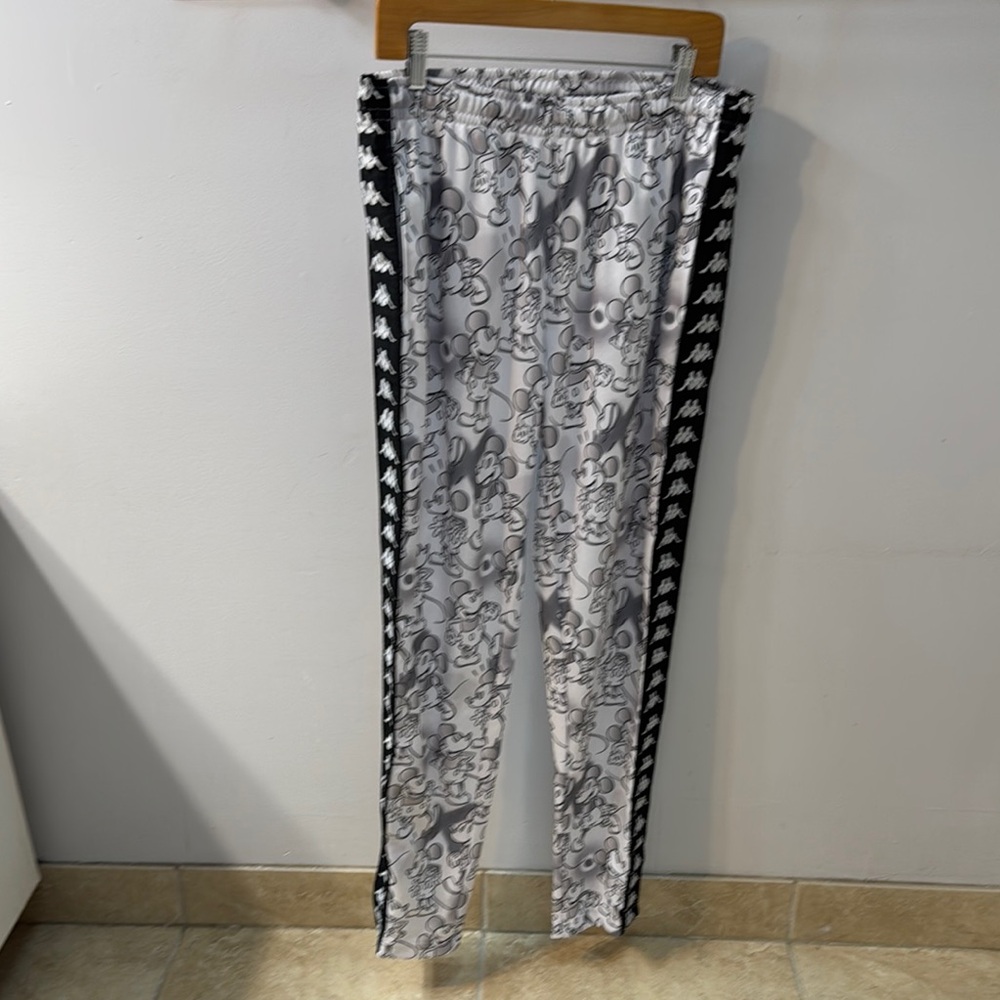 Kappa Mickey Mouse Joggers - Black and White